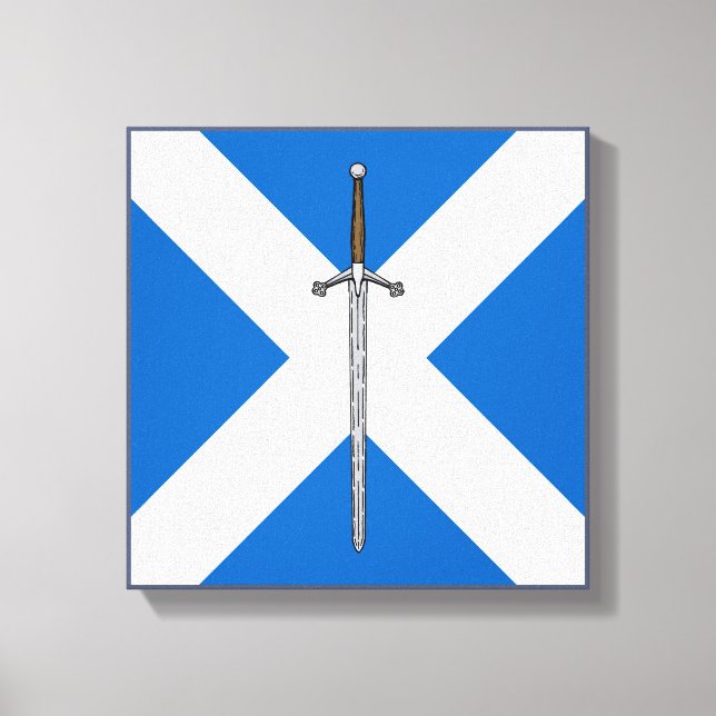 Claymore and Saltire Canvas Print (Front)