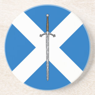 Claymore and Saltire Coaster