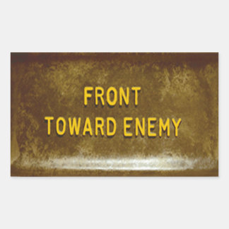 Claymore Mine Phone Cover Mk I Front Towards Enemy Rectangular Sticker