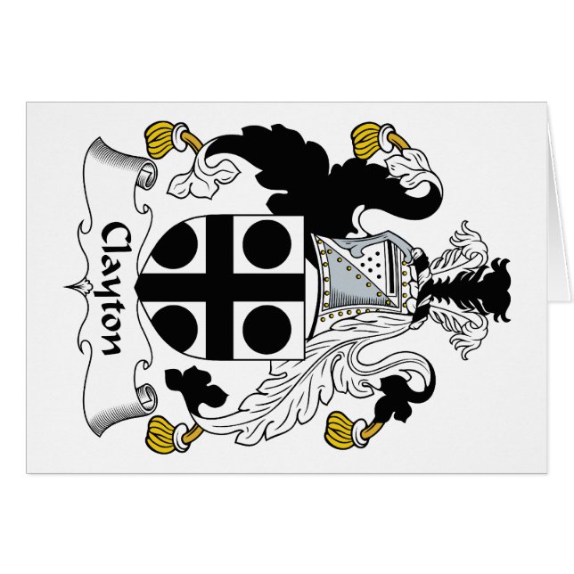 Clayton Family Crest (Front Horizontal)