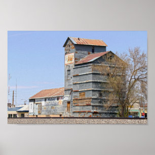 Clayton, New Mexico, Grain Mill and Elevator Poster