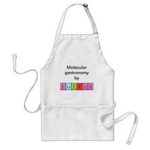 Clayton periodic table name apron