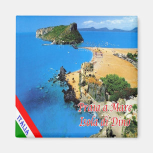 CLB024 PRAIA A MARE, Dino Island, Italy, Fridge Magnet
