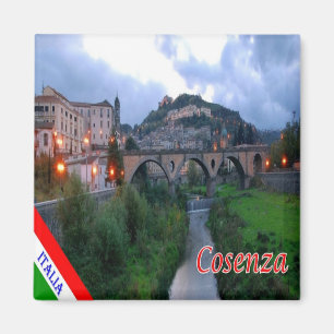 CLB027 COSENZA, Calabria, Italy, Fridge Magnet
