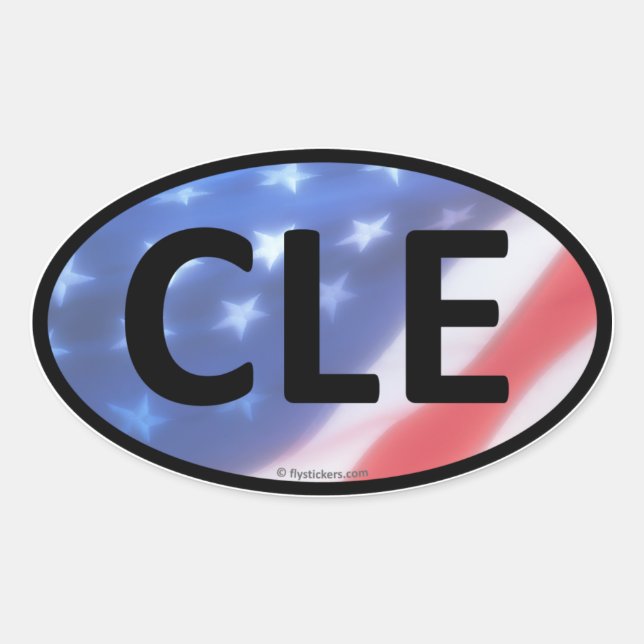 CLE Oval Sticker (Front)