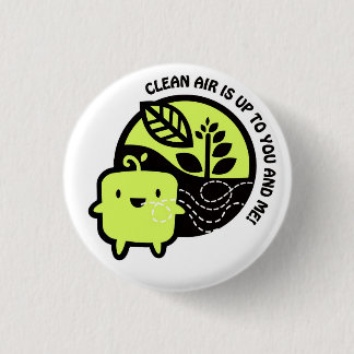 Clean Air logo 3 Cm Round Badge