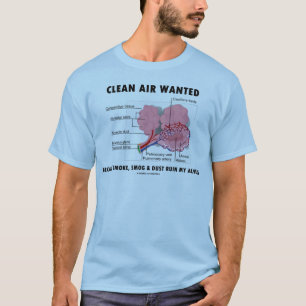 Clean Air Wanted Because Smoke Smog Dust Ruin My T-Shirt