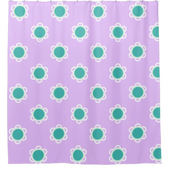 Clean and Contemporary Design Shower Curtain (Front)