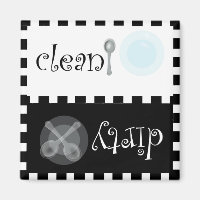 Clean and Dirty Dishwasher Magnet