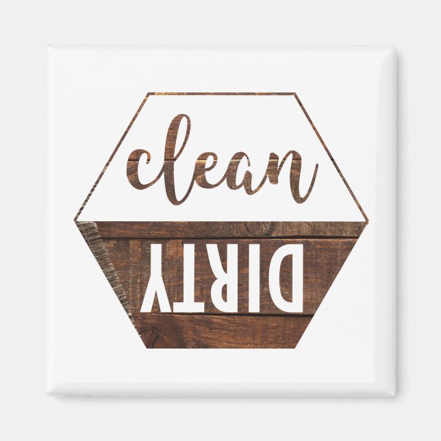 Clean And Dirty Dishwasher Magnet (Front)