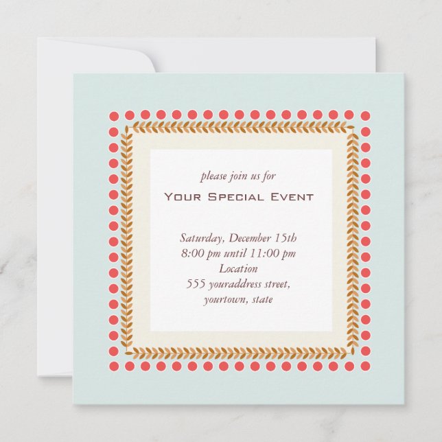 Clean and Elegant Invitation (Front)