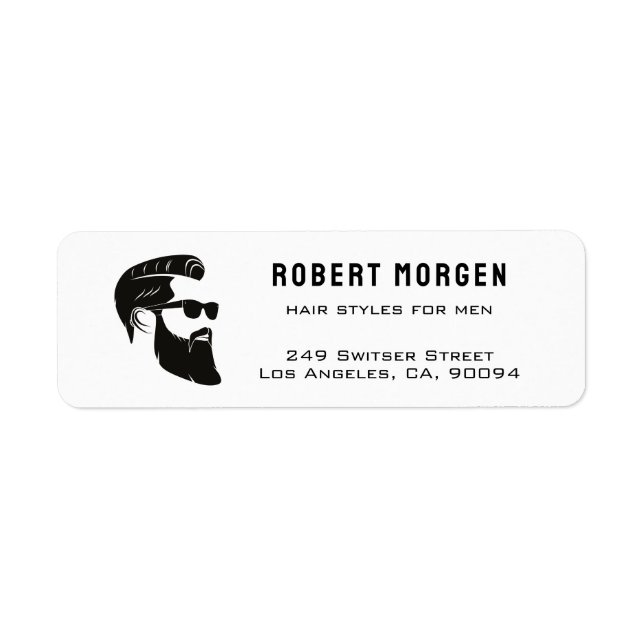 Clean Barbershop Return Address Label  (Front)
