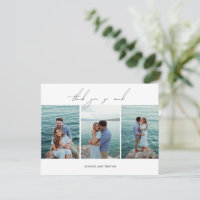 Clean Black and White Photo Modern Wedding