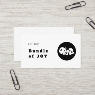 Clean Black & White Aesthetic Business Card