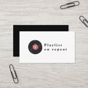 Clean Black & White Clean Business Card playlist