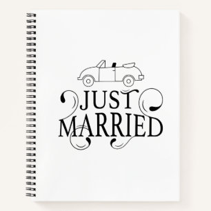 Clean Black & White Simple Notebook Journal 