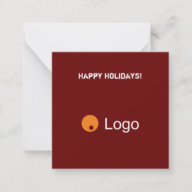 Clean Bordeaux Corporate QR Code Card (Front)