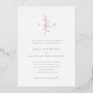 Clean Botanical Elegant Wedding