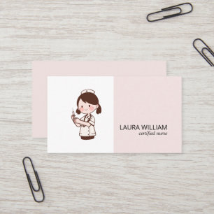 Clean Business Card   i can’t i’m on call   nurse 