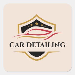 Clean Car Detailer Logo Sticker 