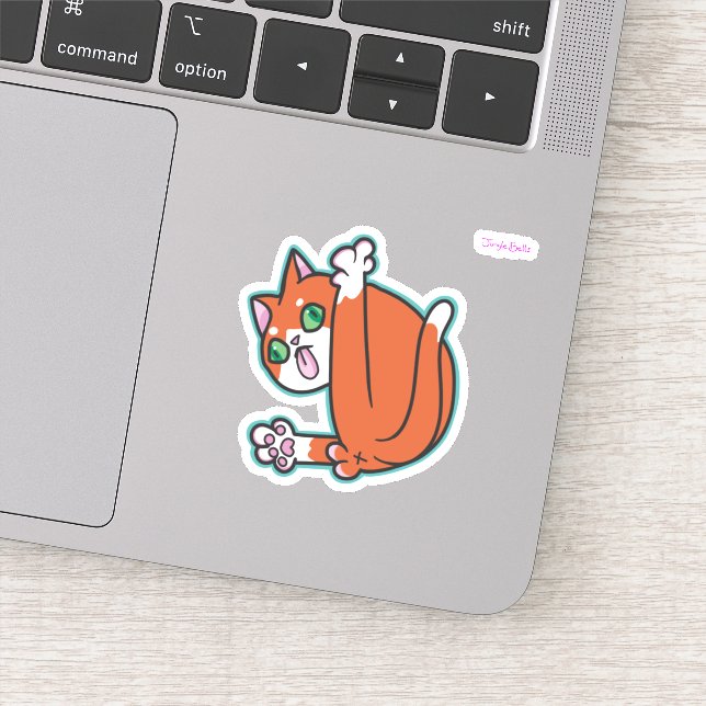 Clean cat sticker (Detail)