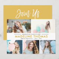 Clean Collage EDITABLE COLOR Graduation Photo