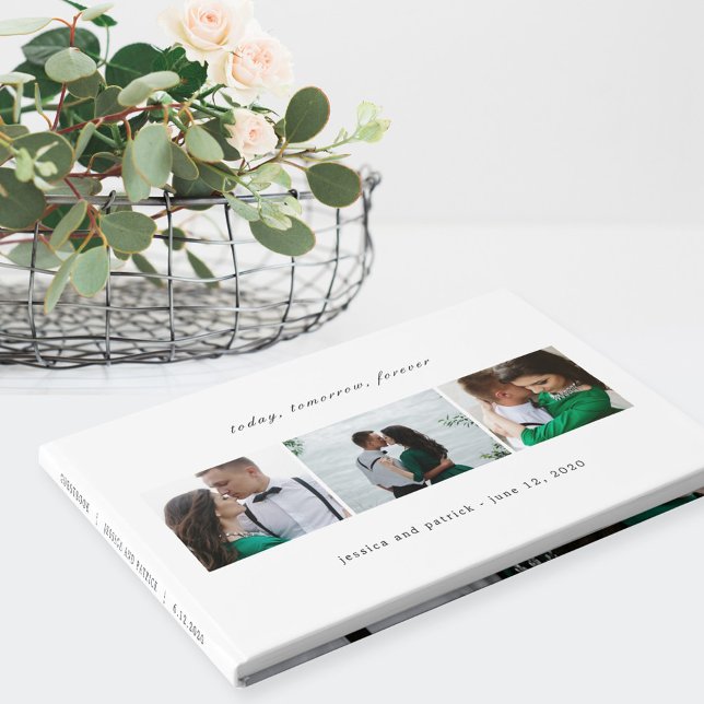 Clean Collage EDITABLE COLOR Wedding Guest Book (Creator Uploaded)