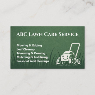 Clean Cut Lawn Care  Business Card