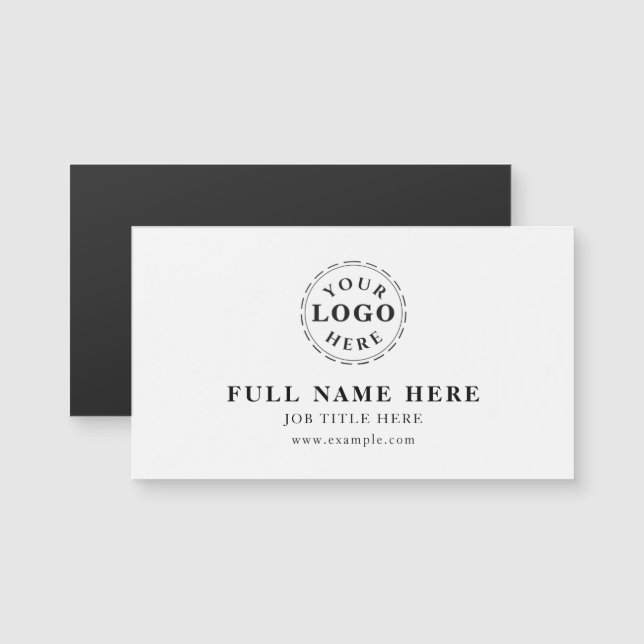 Clean Design Magnetic Business Card (Front/Back)