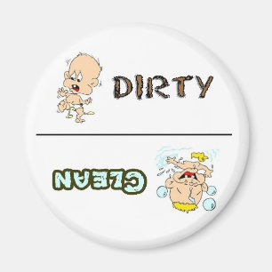 Clean Dirty Baby Dishwasher Magnet