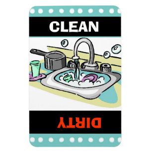 Clean/Dirty Dishes Magnet