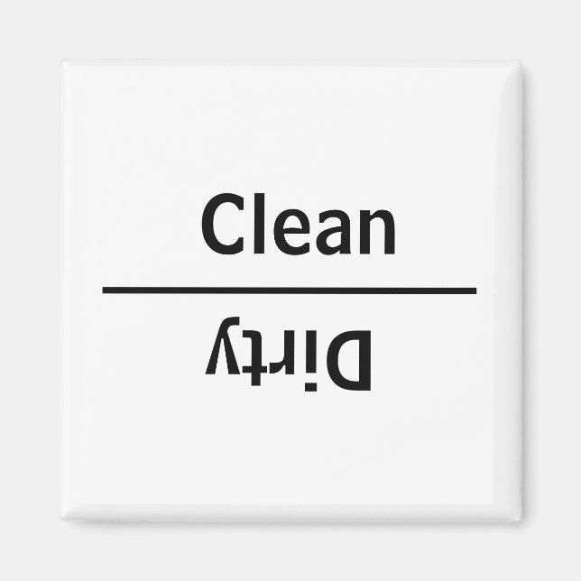 Clean dirty dishwasher magnet (Front)