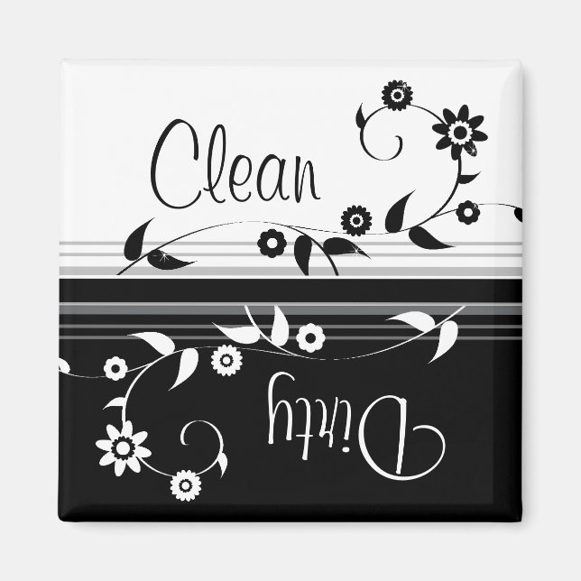 Clean Dirty Dishwasher Magnet (Front)