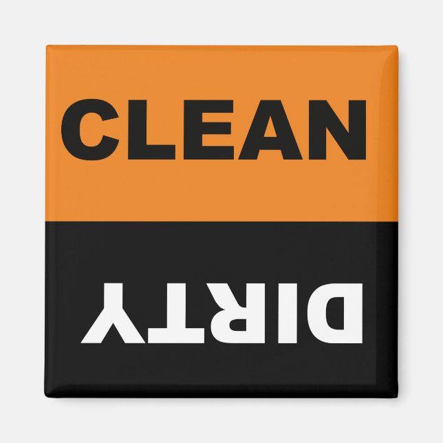 Clean Dirty Dishwasher magnet (Front)