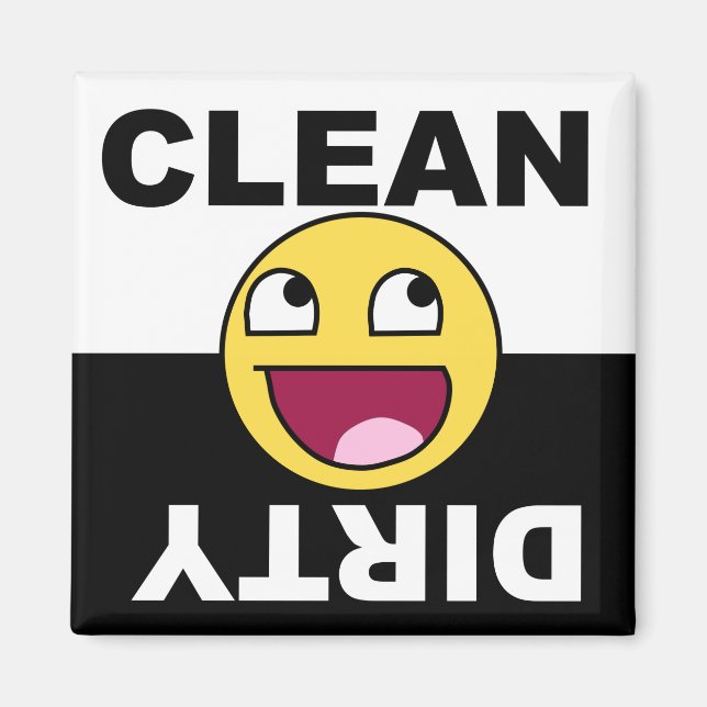 Clean Dirty Dishwasher magnet (Front)