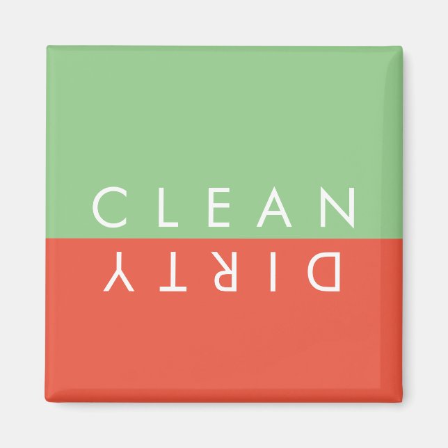 Clean Dirty Dishwasher Magnet (Front)