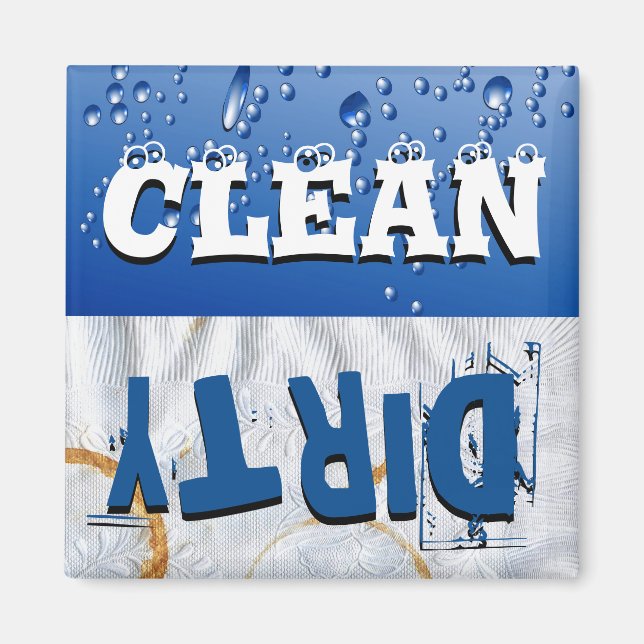 Clean & Dirty Dishwasher Magnet (Front)