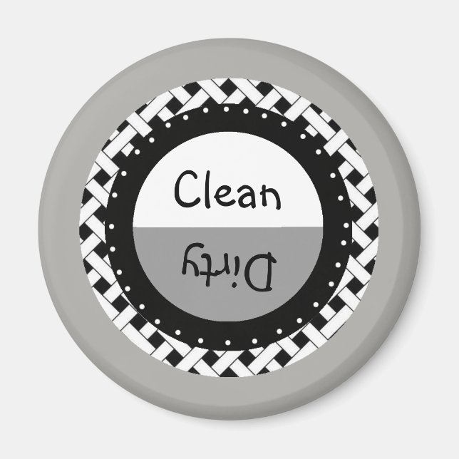 Clean Dirty Dishwasher Magnet (Front)