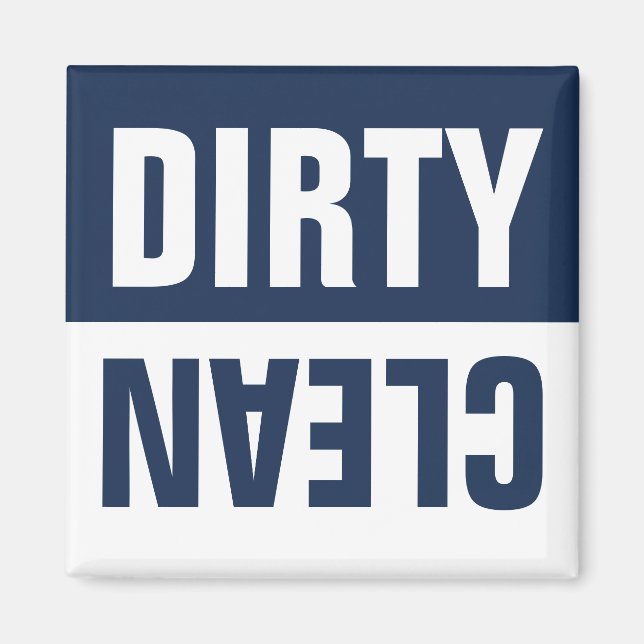 Clean Dirty Dishwasher Magnet (Front)