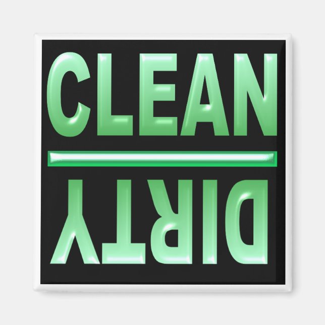 Clean Dirty Dishwasher magnet (Front)