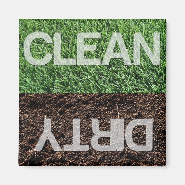 Clean / Dirty Dishwasher Magnet (Front)