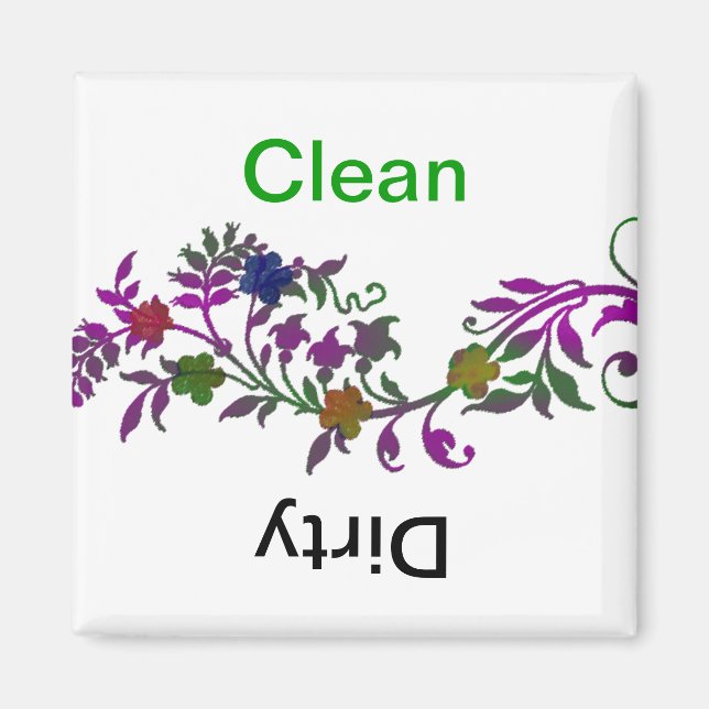 Clean/Dirty Dishwasher Magnet (Front)
