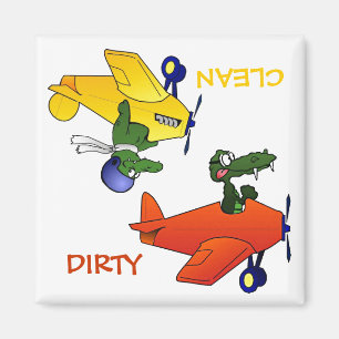 "CLEAN / DIRTY" Flying Gators Dishwasher Magnet