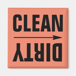 CLEAN DIRTY FRIDGE MAGNETS
