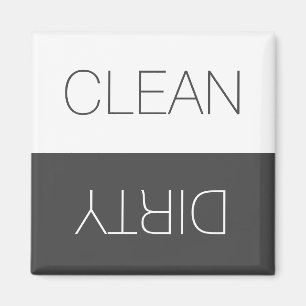 Clean Dirty indicator charcoal grey dishwasher  Magnet