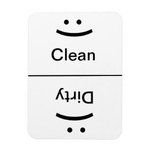 Clean Dirty Magnet (Smile/Frown)