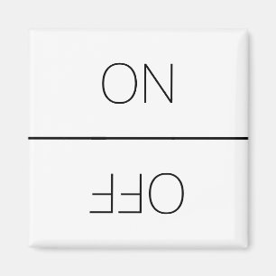 Clean Dirty ON, OFF Dishwasher Laundry black white Magnet