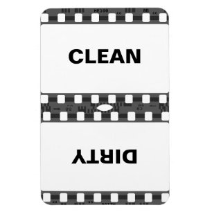 Clean Dirty Refrigerator Magnet