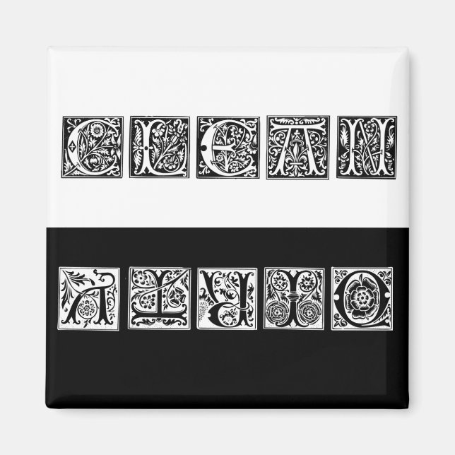 Clean & Dirty Renaissance Dishwasher Magnet (Front)