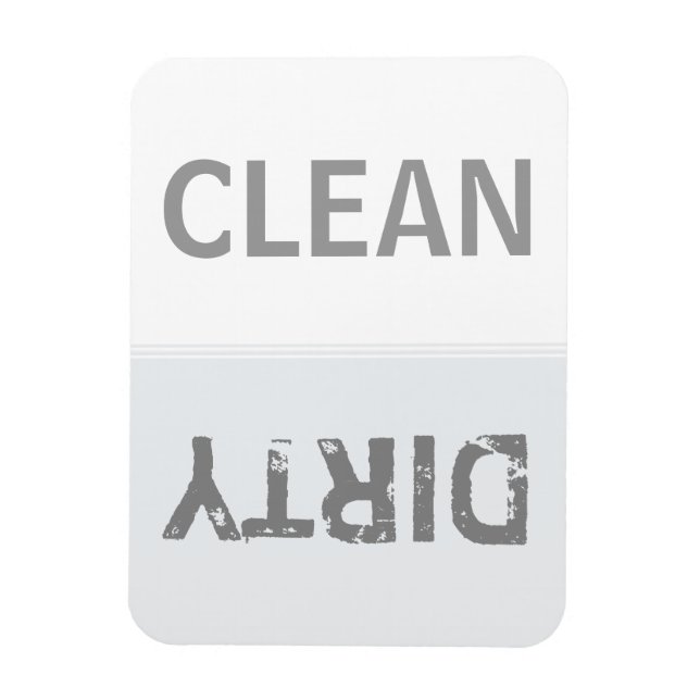 Clean Dirty Snow White Dishwasher Magnet (Vertical)
